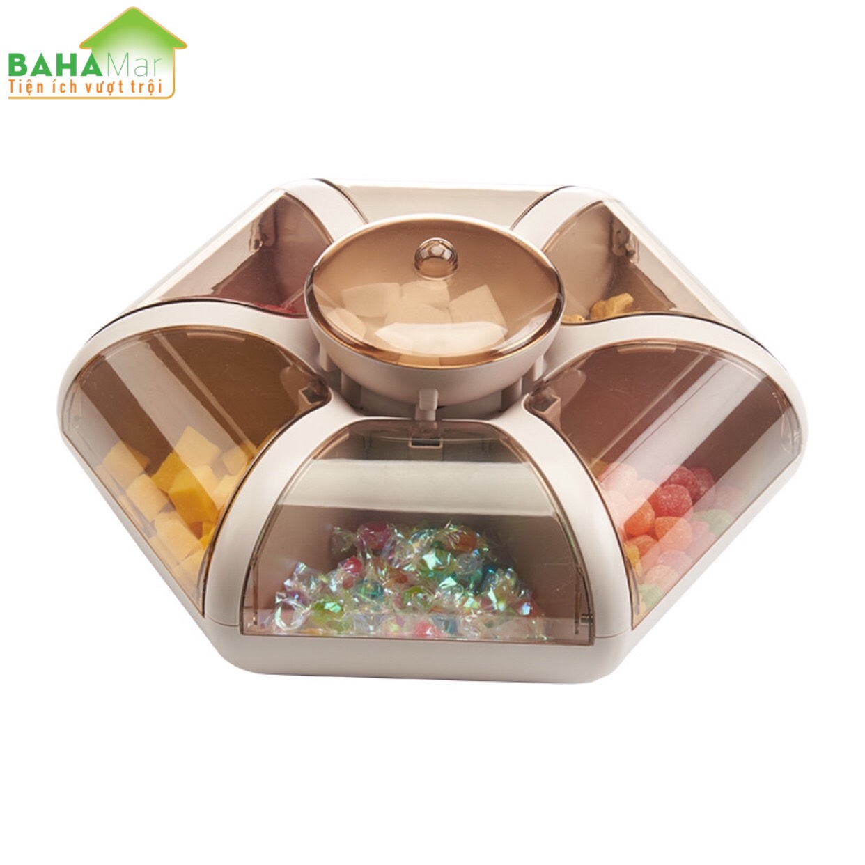 KHAY HOA SEN ĐA NĂNG - KHAY MỨT TẾT  BAHAMAR  là khay đựng đồ đa năng có thể đựng đồ ăn vặt hàng ngày hoặc làm khay mứt tết rất đẹp và tiện sử dụng