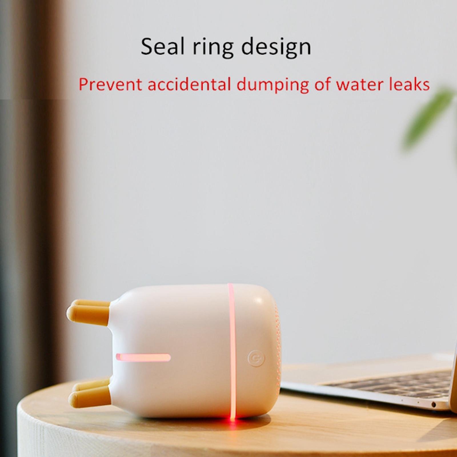 Portable Air Humidifier USB Mini Aromatherapy Diffuser for Home Office White