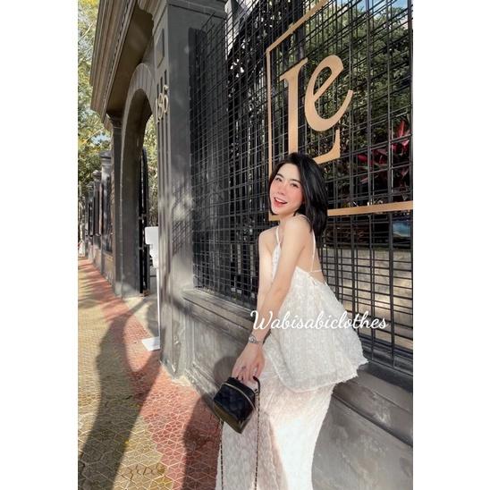 Set yếm lông dài wabisabi N0703