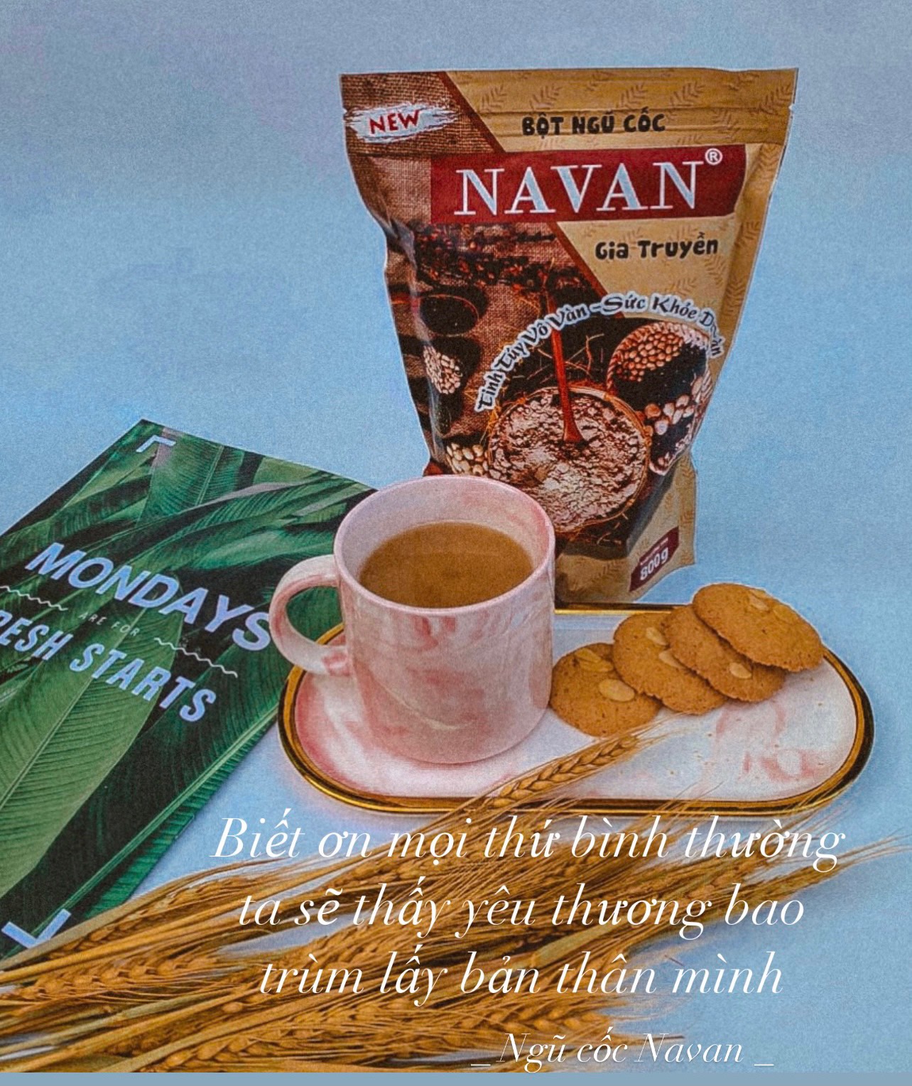 Lốc 3 túi ngũ cốc NAVAN (800g) _ Dinh dưỡng thiết yếu cho phụ nữ sau sinh