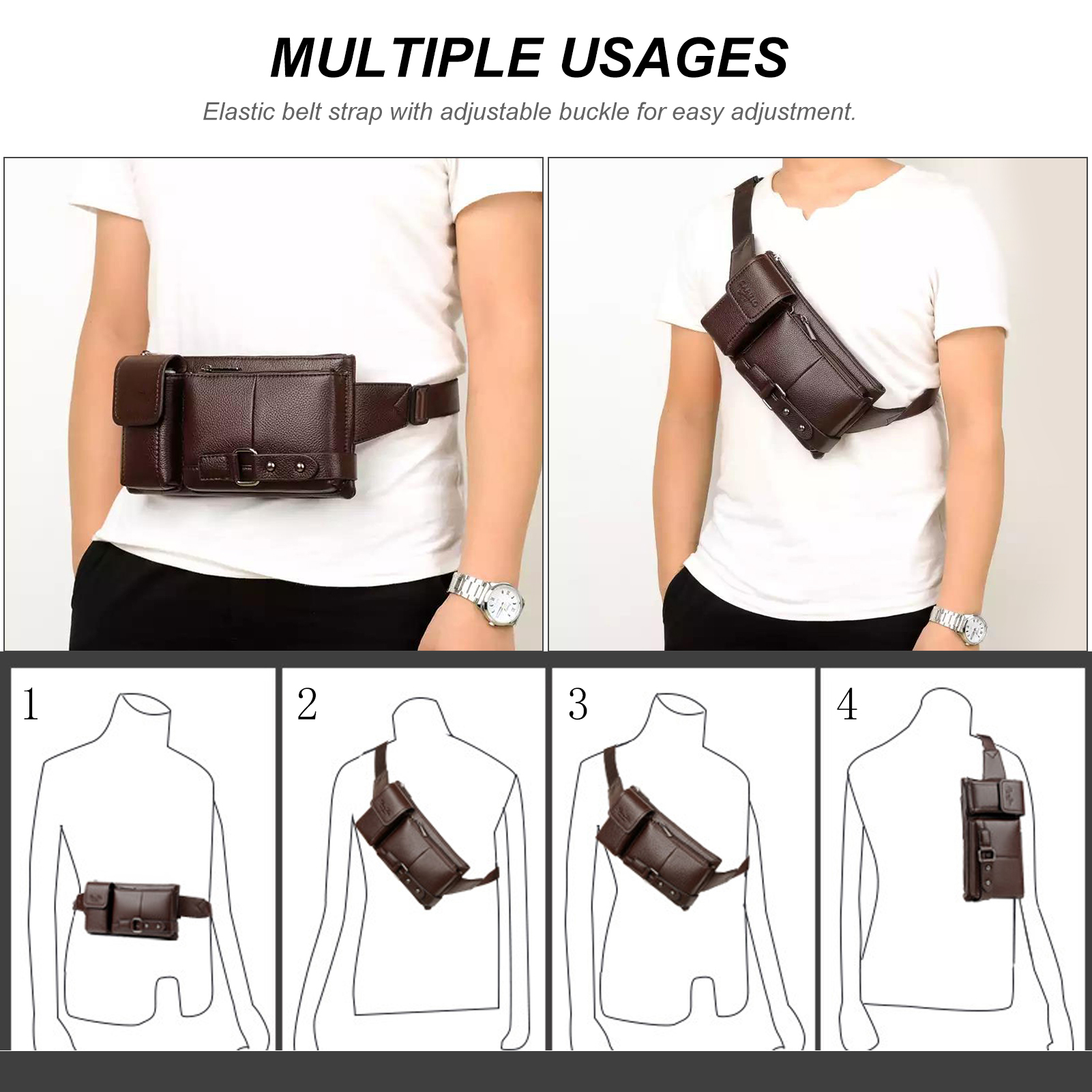 Túi đeo thắt lưng mỏng chống nước cho du lịch dành cho nam nữ