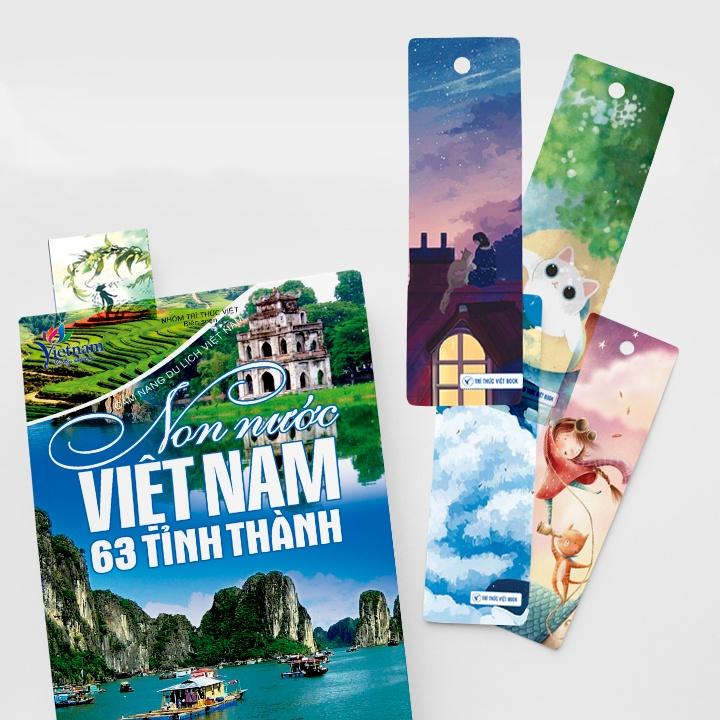 Thẻ đánh dấu trang sách hình phong cảnh dễ thương Trí thức Việt Book