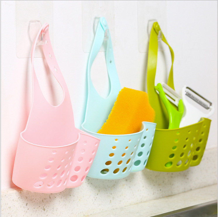 Giỏ nhựa treo tường đựng miếng rửa bát