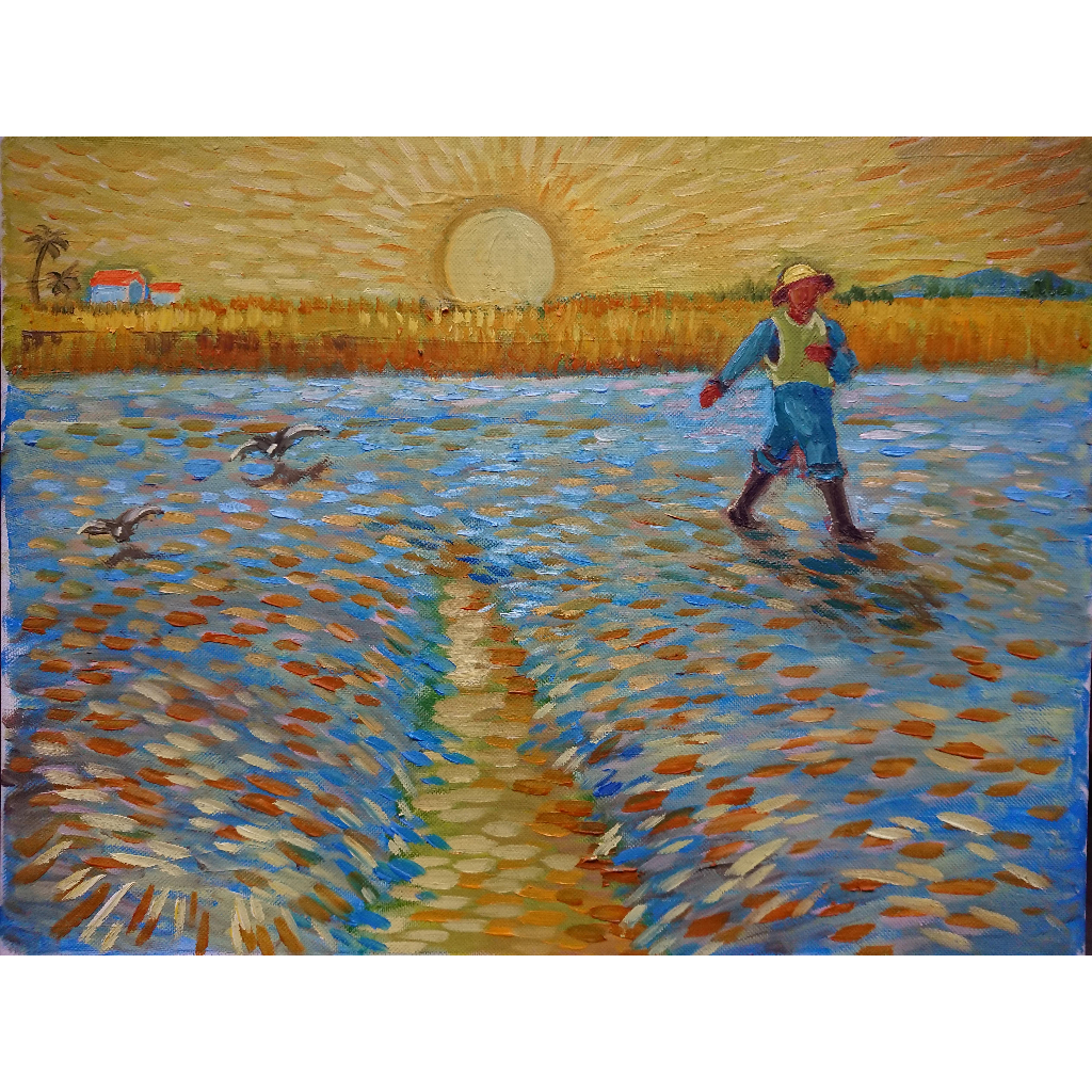 Tranh Sơn Dầu Vẽ Tay 30x40cm - Vinh Quang