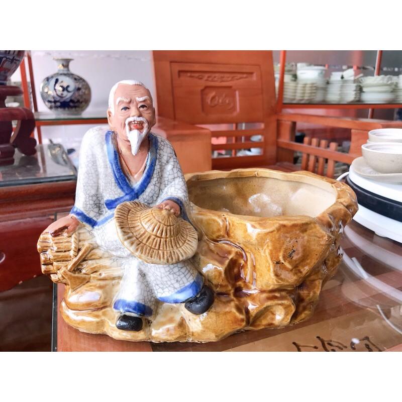 Chậu tượng bonsai ông lão đốn củi