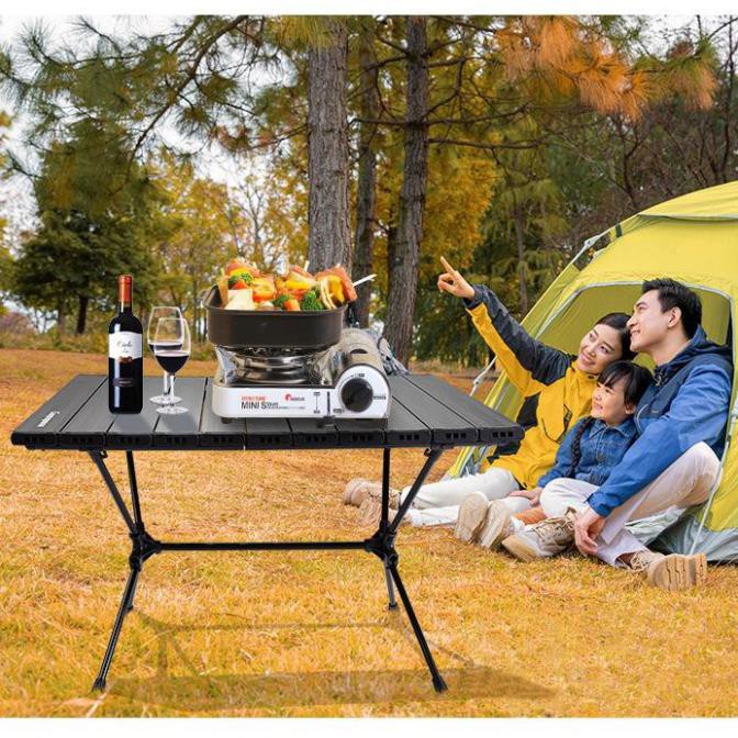 Bàn nhôm cắm trại gấp gọn 2 mức chiều cao Campingmoon T-520