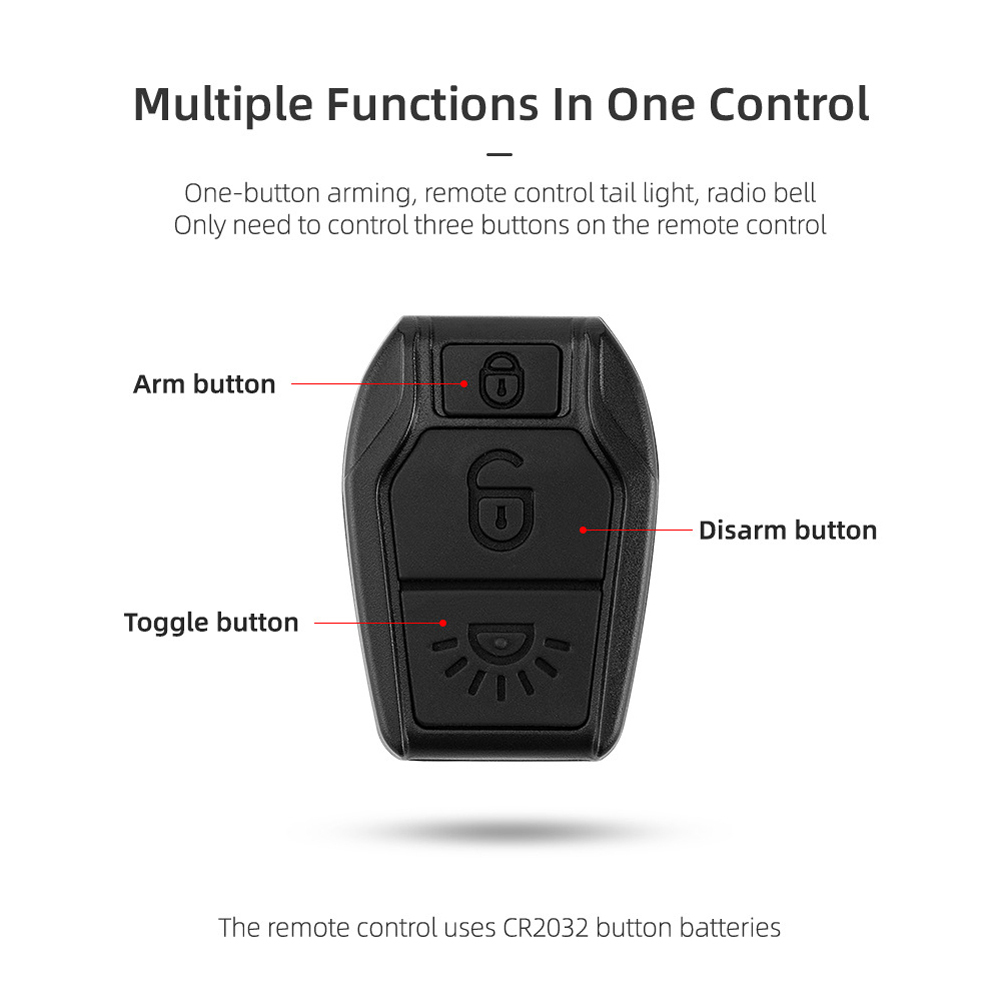 Đèn Đuôi Xe Đạp Điều Khiển Không Dây Chống Thấm Nước