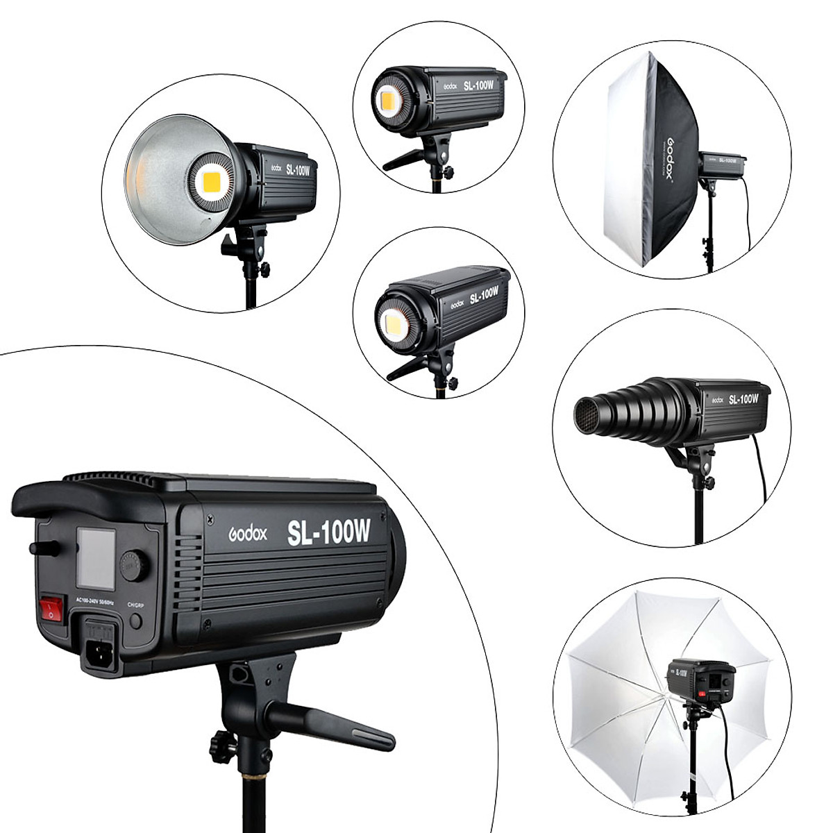 Đèn LED Studio Godox SL-100W Hàng chính hãng