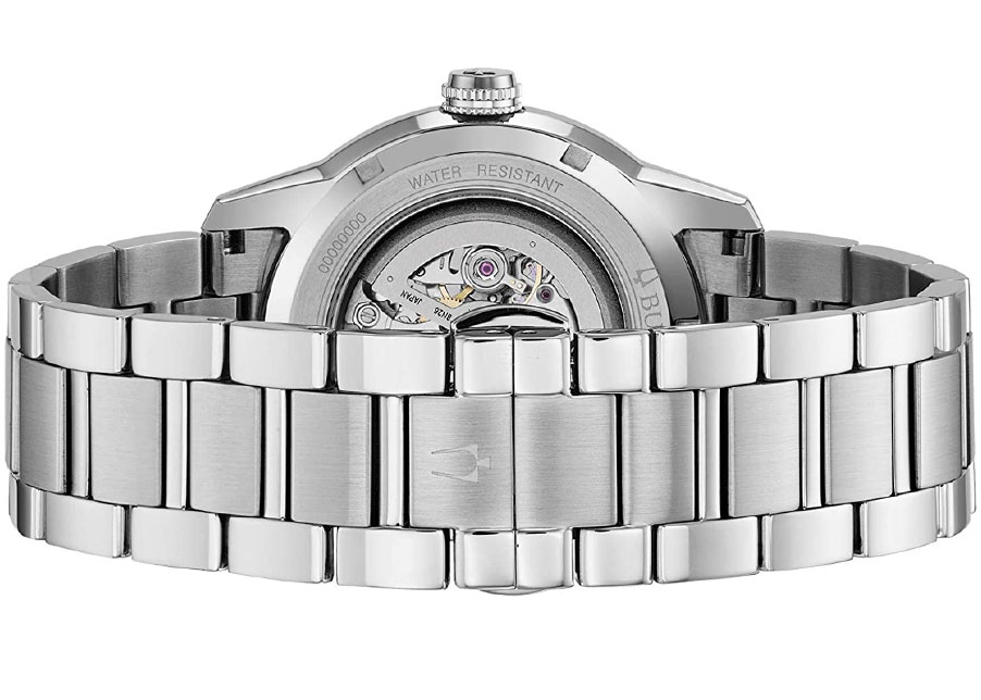 Đồng Hồ Nam Bulova Dây Thép Không Gỉ 96A208 - Mặt Đen