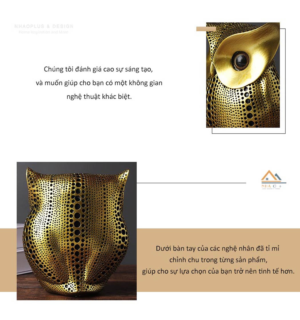 Tượng Decor Con Cú