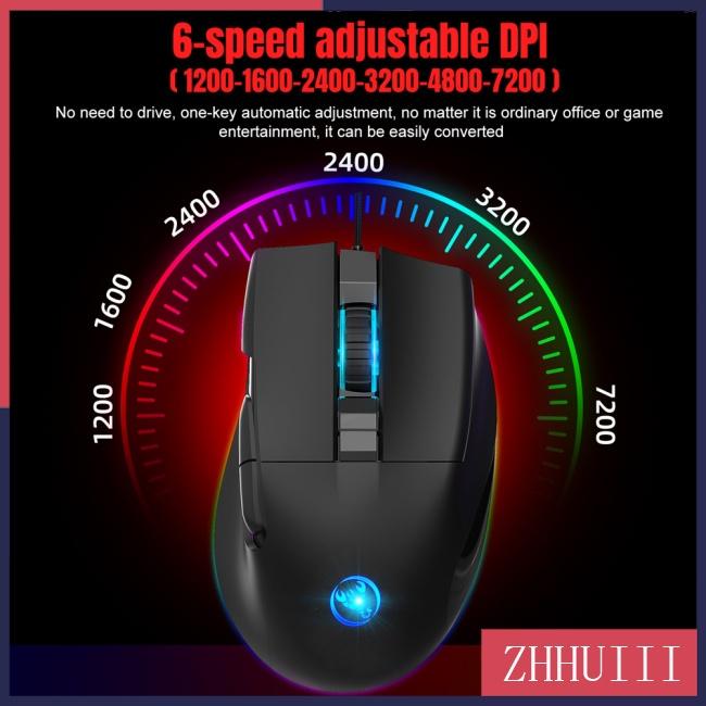 Chuột Gaming JT A905 Có Dây TíCh HợP ĐèN Led Rgb 7200dpi 8d