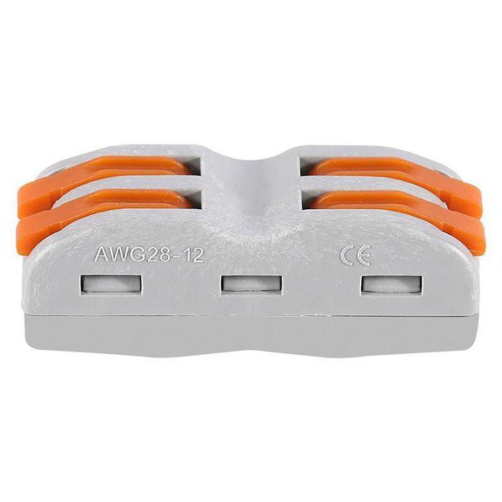 COMBO 10 đầu nối dây điện nhanh chống cháy nổ chịu tải 32A - 7000W, cút nối dây điện tiện lợi 2 đầu 4 cổng KV774-P2