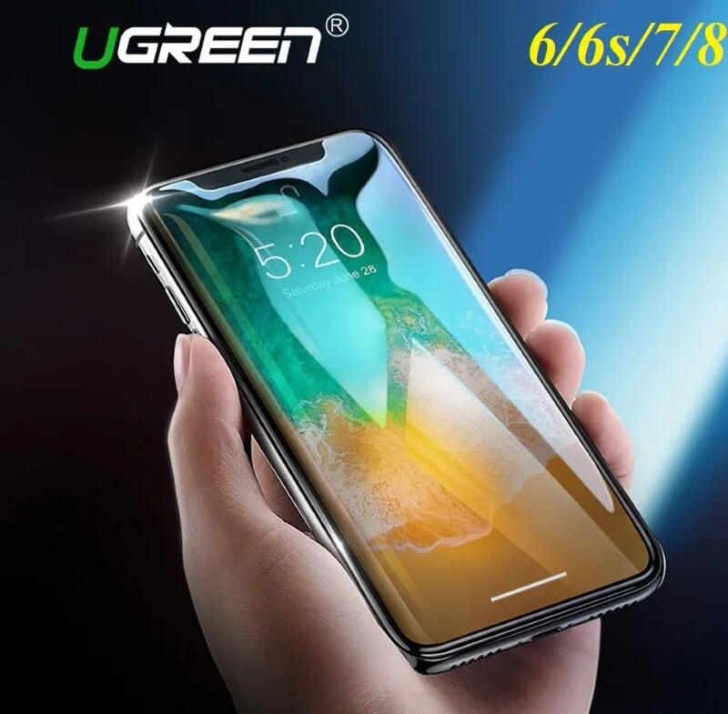 Ugreen UG50946LP171TK cho iPhone 6 + 6S + 7 + 8 Miếng dàn cường lực độ cứng chuẩn 9H - HÀNG CHÍNH HÃNG