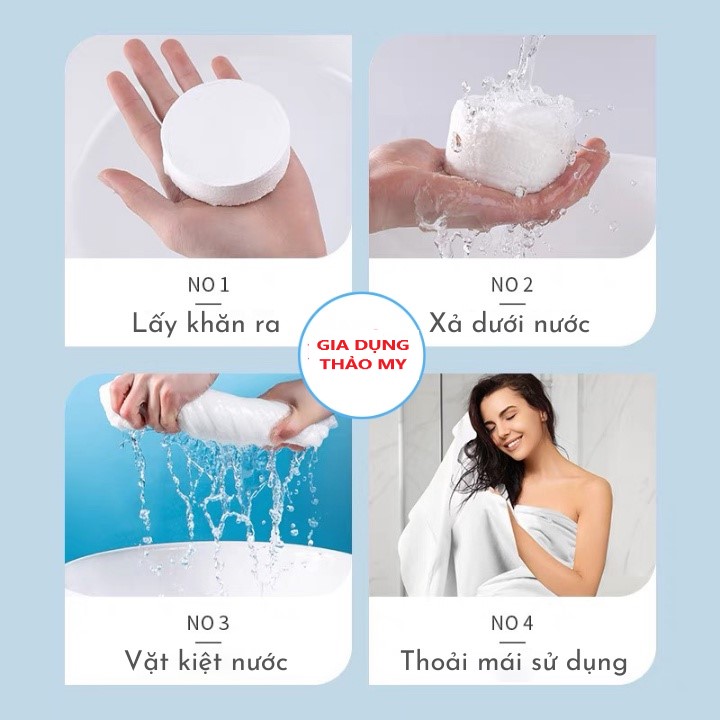 Khăn Tắm Nén Bằng Cotton Tiện Lợi Dùng Một Lần 70*140 cm - Khăn Nén Du Lịch - Khăn Nén Spa