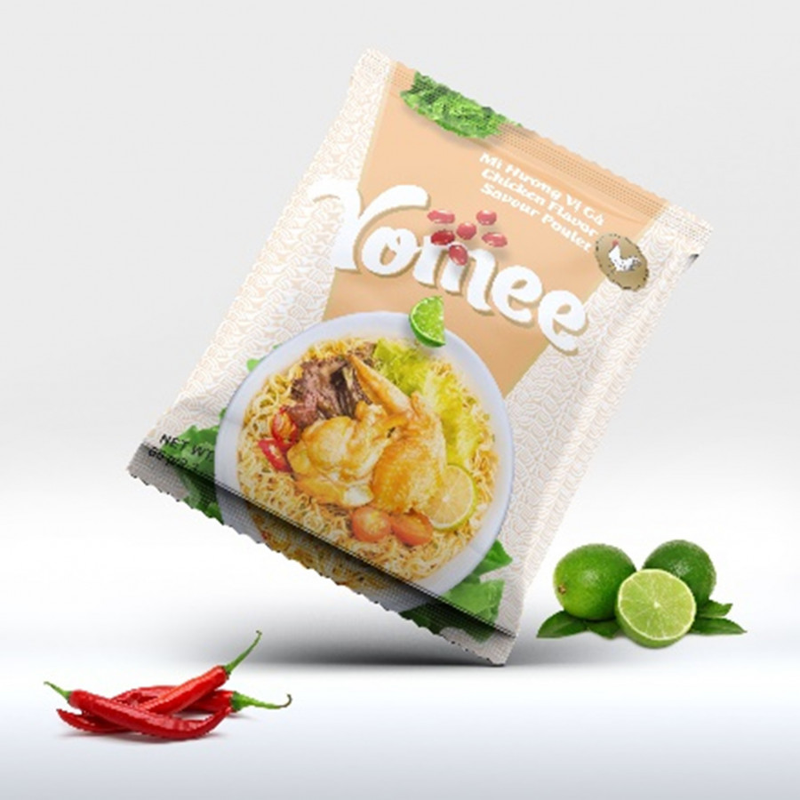 Thùng 24 Gói Mì Gà Yomee 65g Hàng Xuất Khẩu Chất Lượng Cao Hương Vị Thơm Ngon