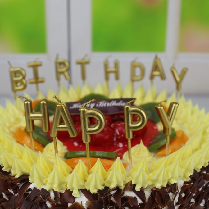 Nến cắm trang trí bánh sinh nhật Chữ Cái Happy Birthday