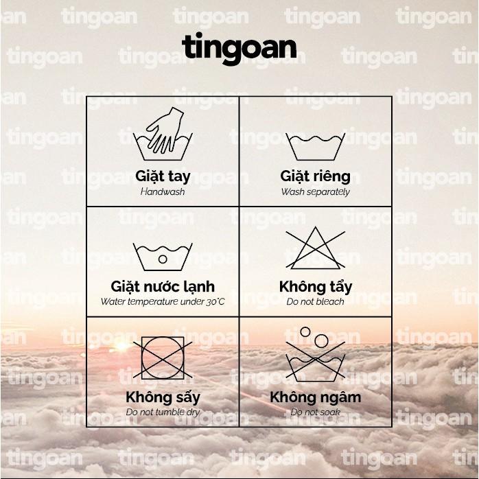 Áo len ngắn tay viền đen chống nhăn đen tingoan ALISSA TOP/BL