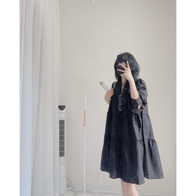 Váy bbd dài tay siêu hàn quốc by samhyewear