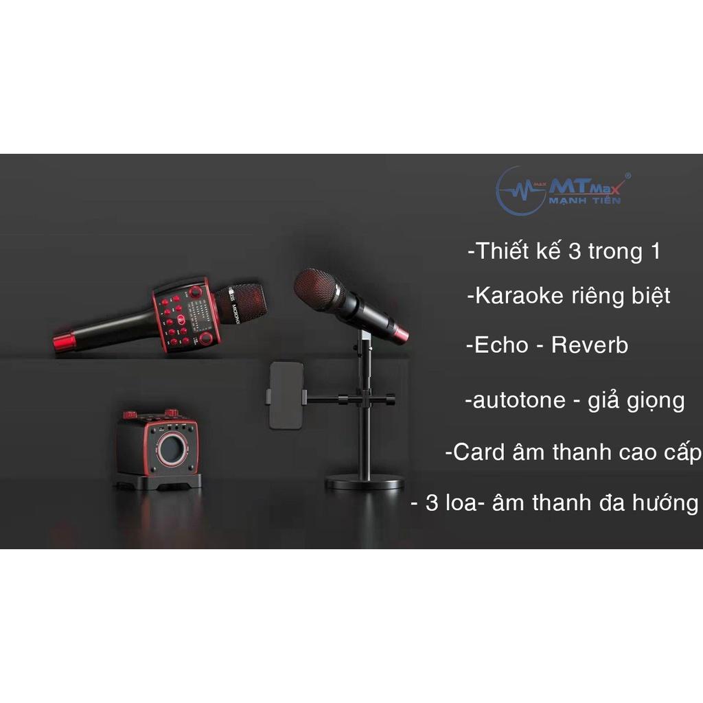 Mic karaoke MTMAX T8 - 3 trong 1 siêu nhỏ gọn tích hợp nhiều chức năng âm thanh cao cấp