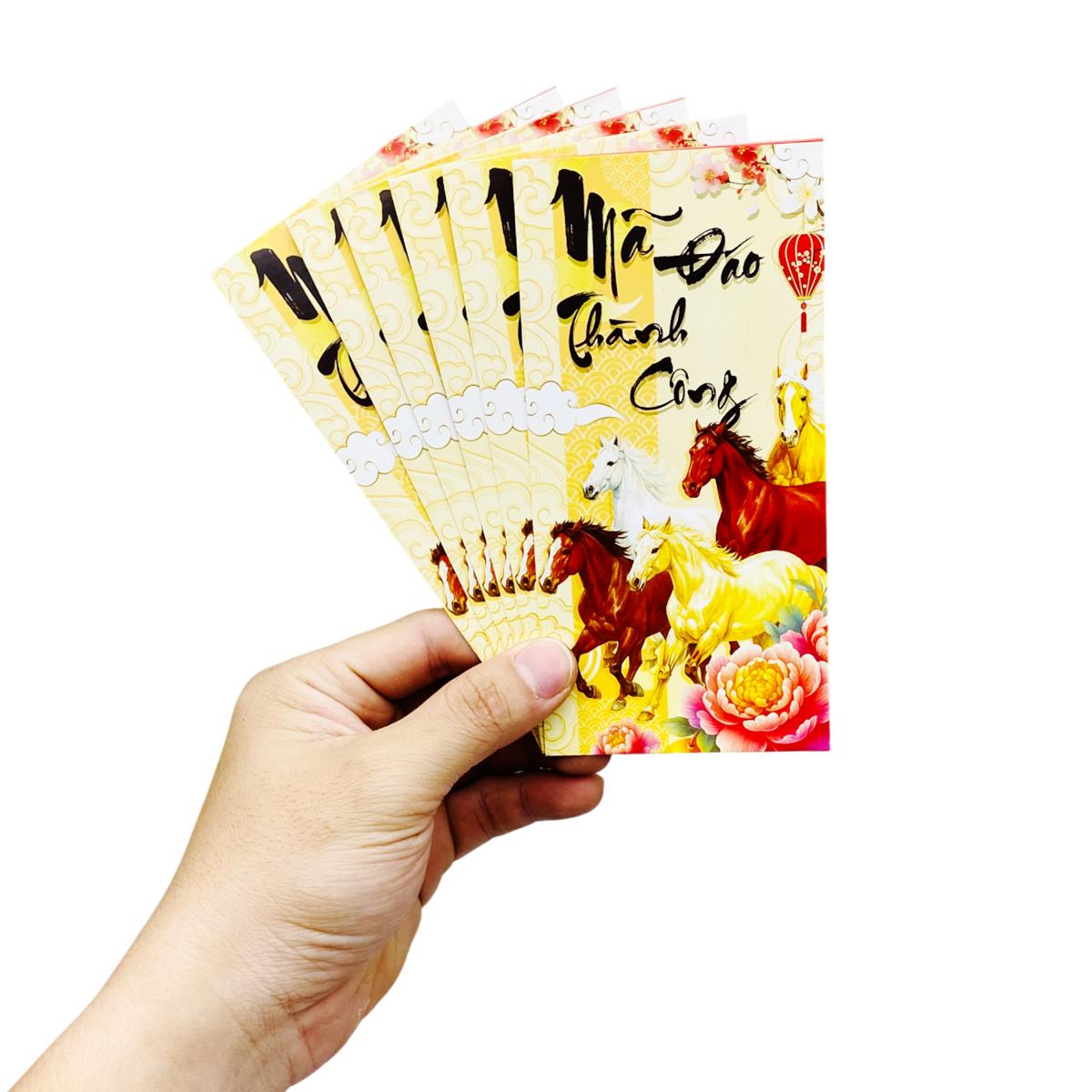 Bộ 6 Bao Lì Xì Tết Bính Ngọ 2026 - Teenage - Mẫu 50