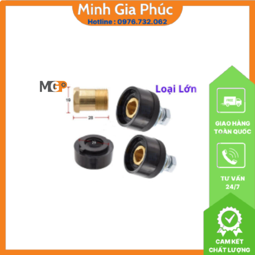 Bộ 2 Cọc Cái DKJ35-50 Dùng Cho Máy Hàn Điện Tử, Làm Bằng Chất Liệu Cao Cấp