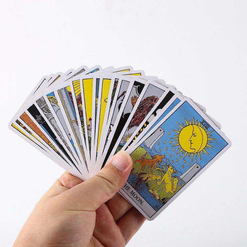 Bộ Bài The Classic Waite Tarot 78 Thẻ  Mạ Cam Hộp Sắt