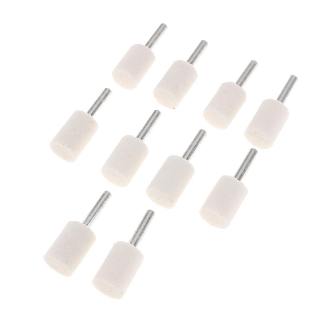 6mm Shank Grinding Head Cylinder Bit Fits Metal Glass Polishing 10pc/set