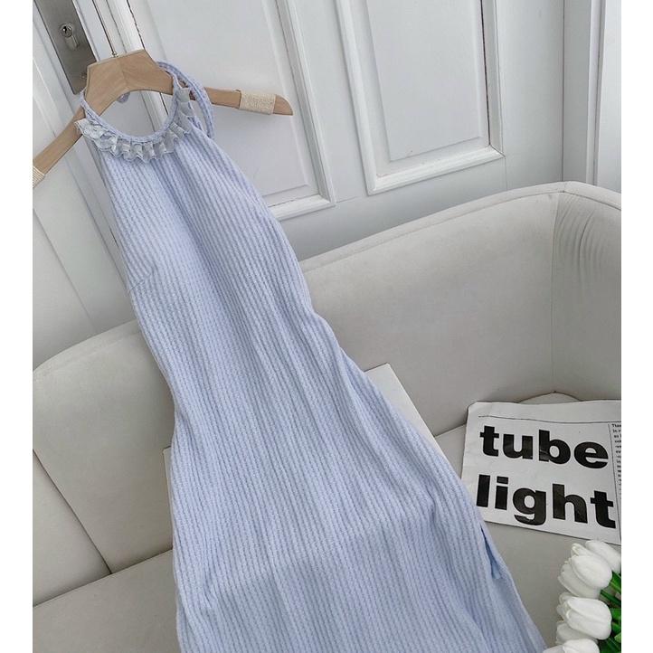 ĐẦM MIDI CỔ YẾM HỞ LƯNG
