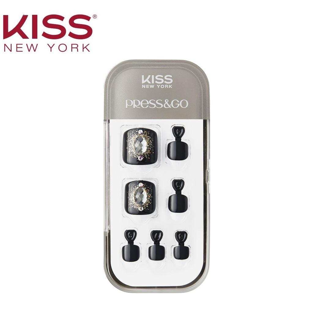 Bộ 24 Móng Chân Gel Tự Dán Press &amp; Go Kiss New York Nail Box - (KPT28K)