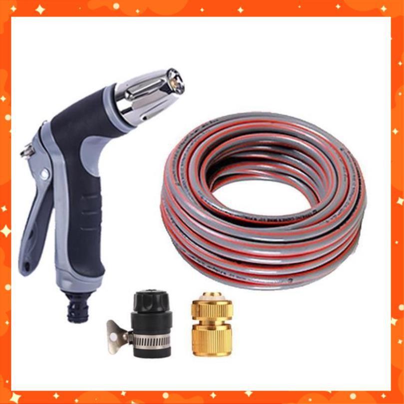 Bộ dây và vòi xịt tăng áp rửa xe tưới cây 15M  206817