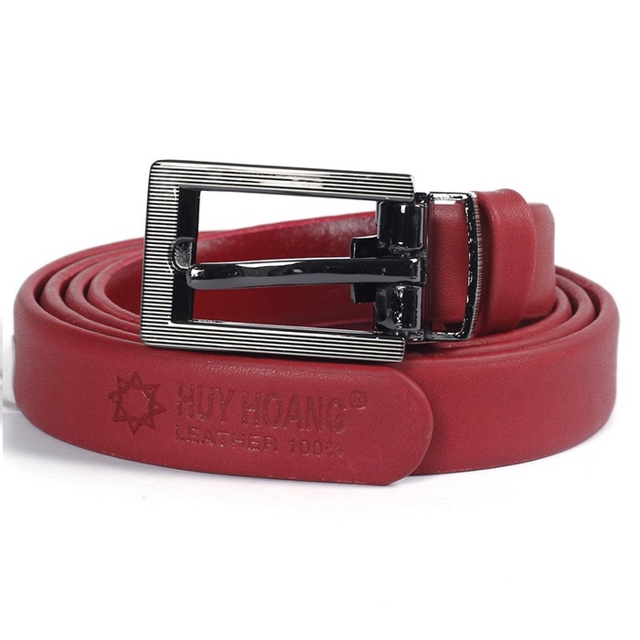 HJ5114-15-16-17-18-19-30 - Dây thắt lưng nữ Huy Hoàng da bò 2P màu da, đen, đỏ, nâu, xanh đậm, xanh dương, cam