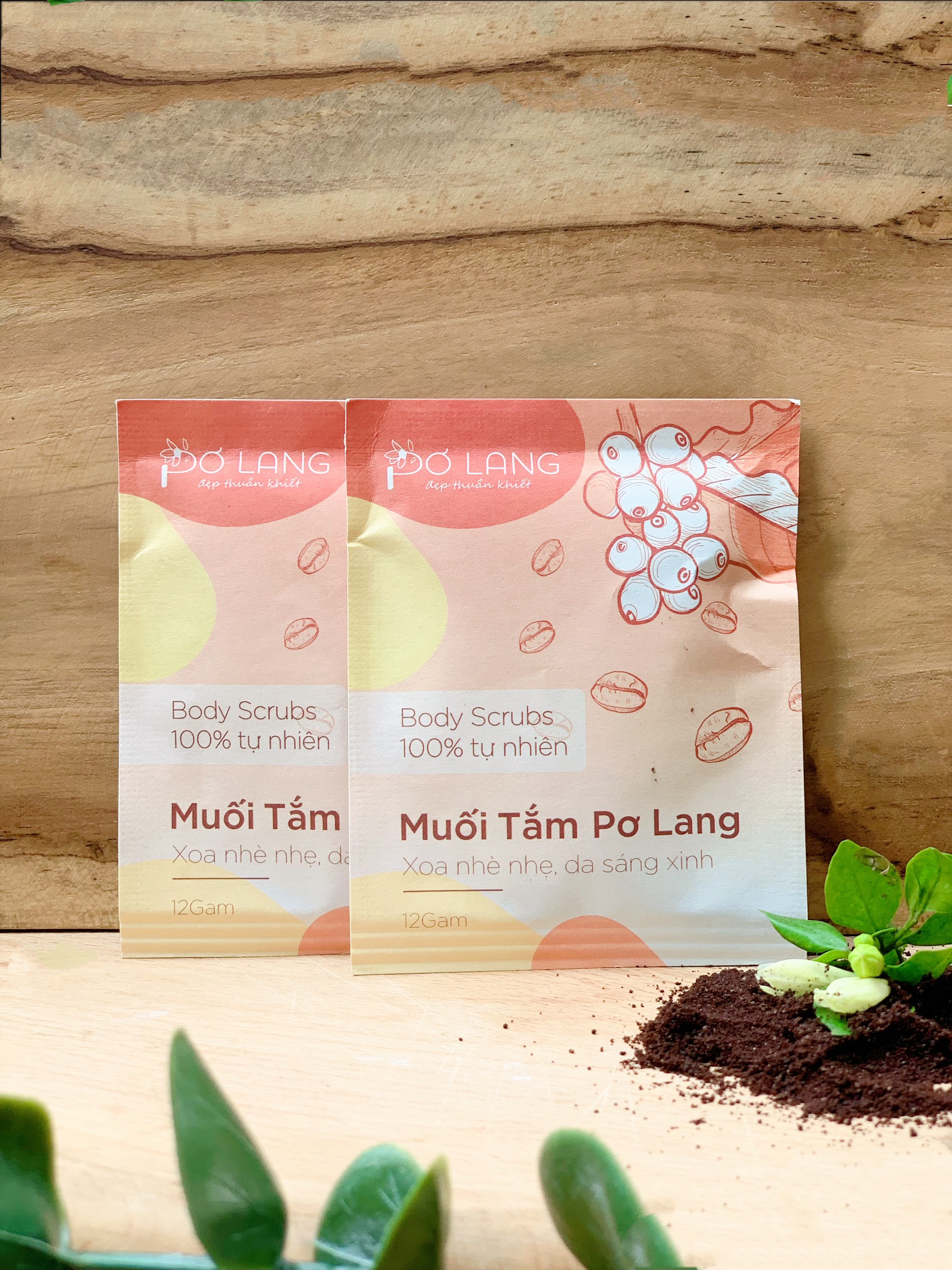 Muối tắm Pơ Lang giảm mụn lưng, da mềm mịn - Hộp 10 túi