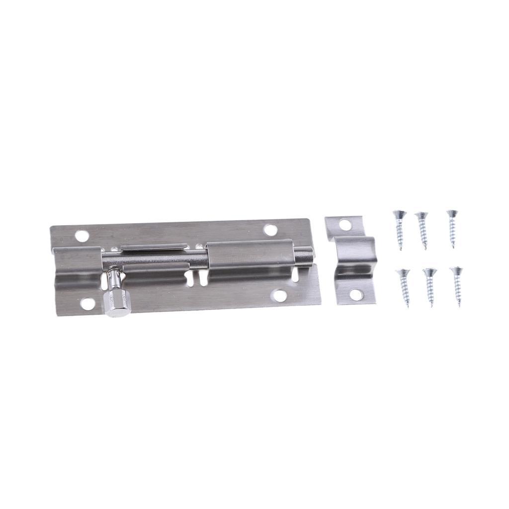 Durable Stainless Steel Door Latch Security Lock Bolt With Screws Hardware Kits