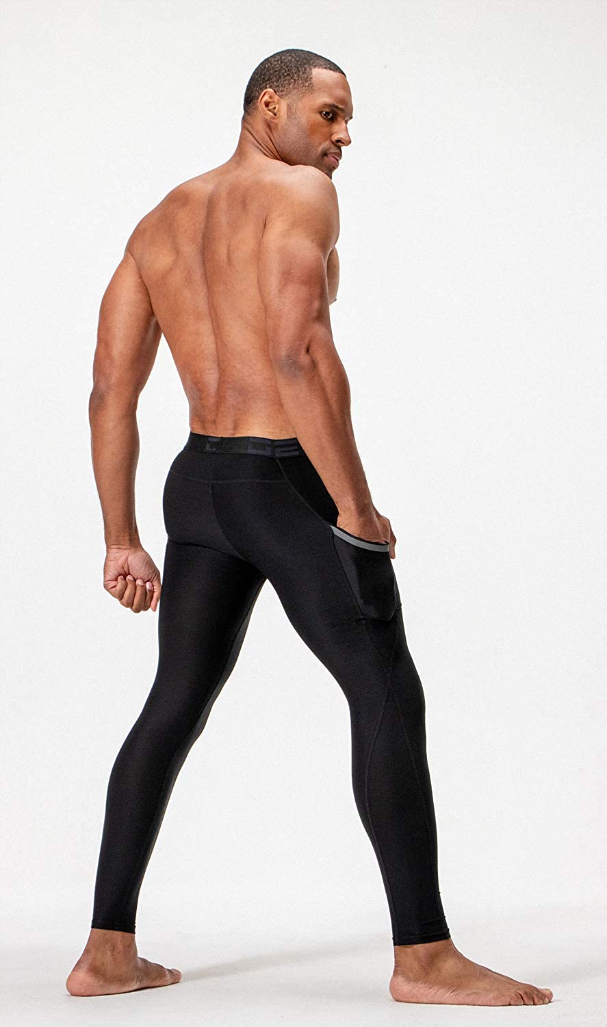 Quần legging thể thao nam dài Devops có túi bản to form ôm thun co giãn bó cơ combat đạp xe tập tạ gym fitness