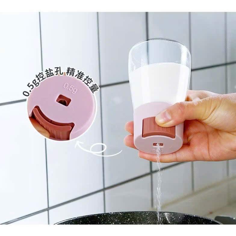 Hũ gia vị thủy tinh thông minh, chống ẩm, nút bấm tiện dụng - HÀNG CHÍNH HÃNG MINIIN