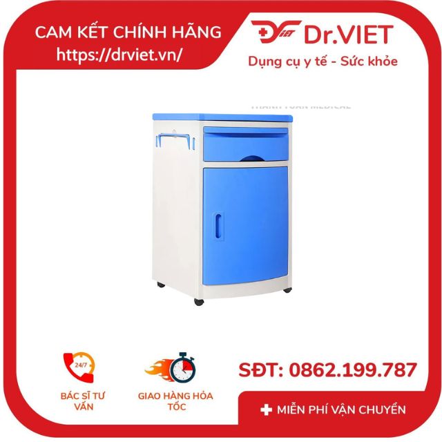 Tủ xe đẩy dụng cụ cấp cứu cao cấp TJM-T03