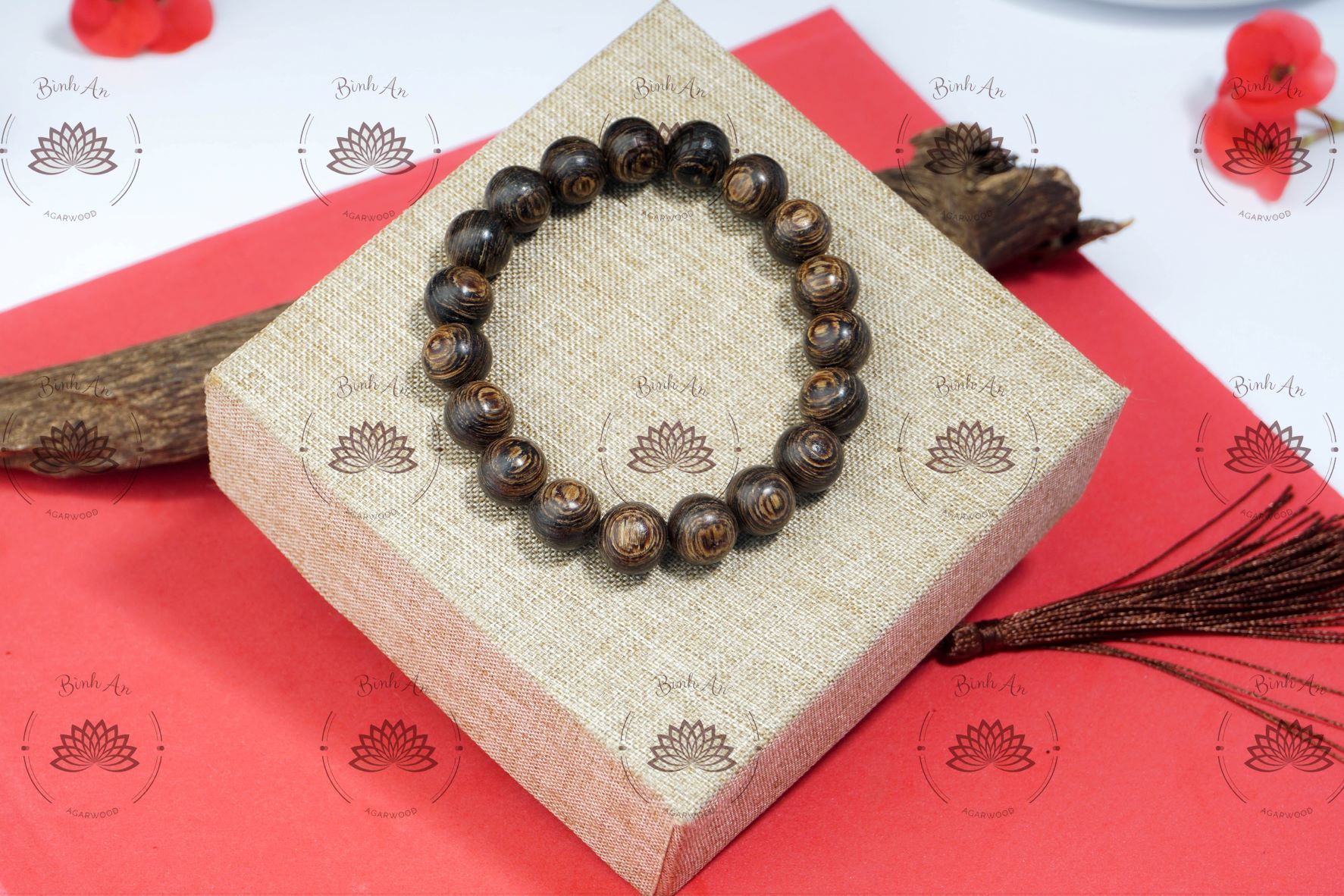 Vòng Tay Trầm Hương Tròn Đơn Sánh Chìm Nước- Trầm Hương Tự Nhiên - Size Nam Nữ, 10mm, 12mm, 14mm, 16mm, 18mm