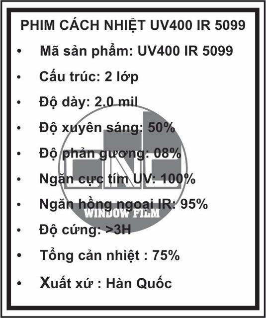 1 Bộ phim cách nhiệt ô tô gói cao cấp