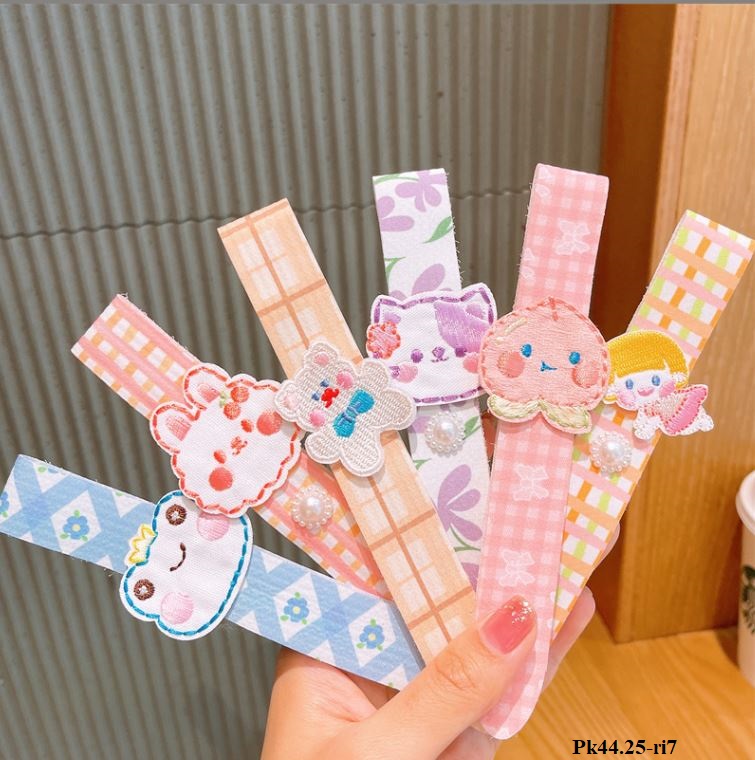 Pk44 Set 3 băng đô dán nhiều hình động vật siêu cute cho bé gái