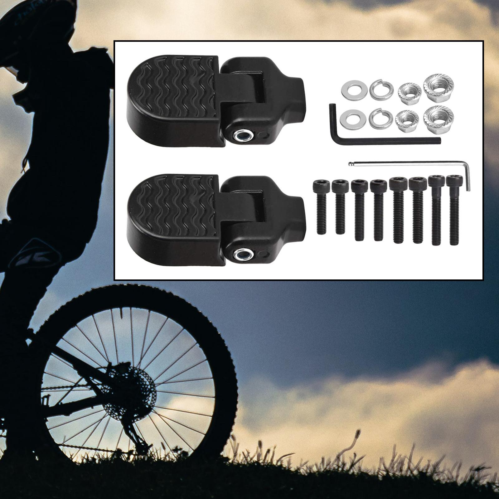 Rear Pedals Universal with Tool Foldable for Electric Mountain Bike