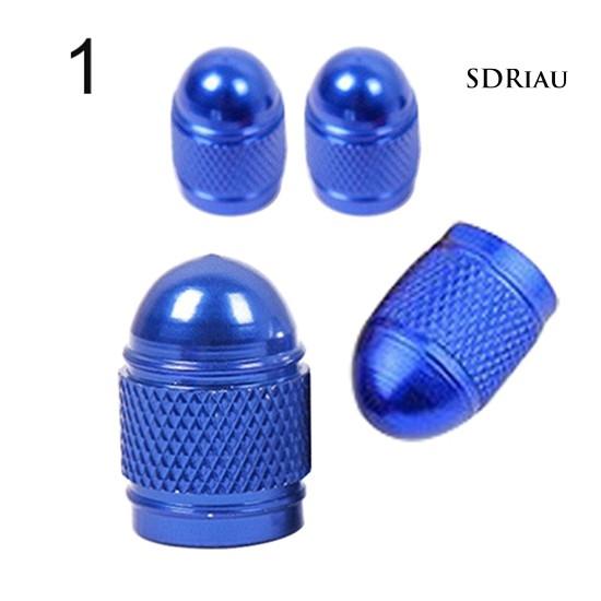 Set 4 Nắp Van Lốp Xe Đạp Bằng Nhôm Chống Bụi