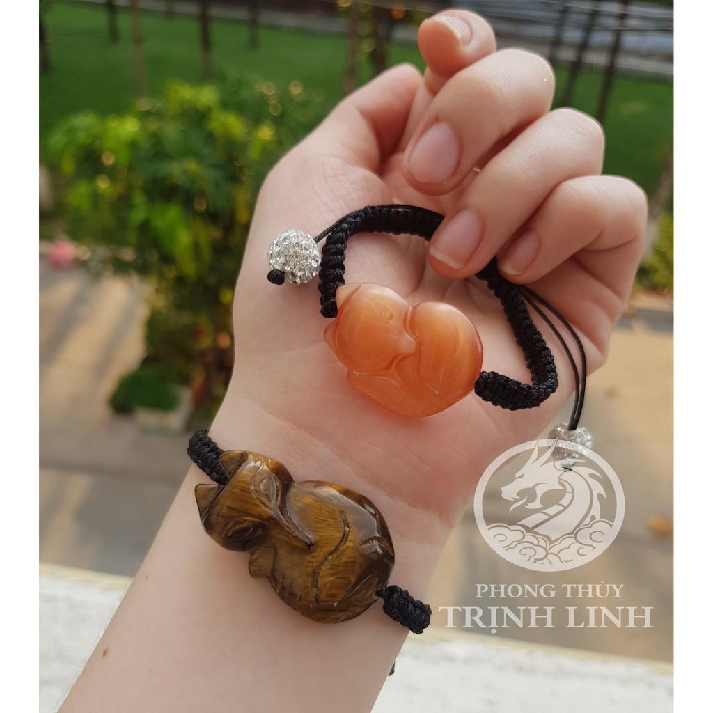 VÒNG TAY HỒ LY NÂU ĐẤT SIZE 4CM TẾT CHỈ