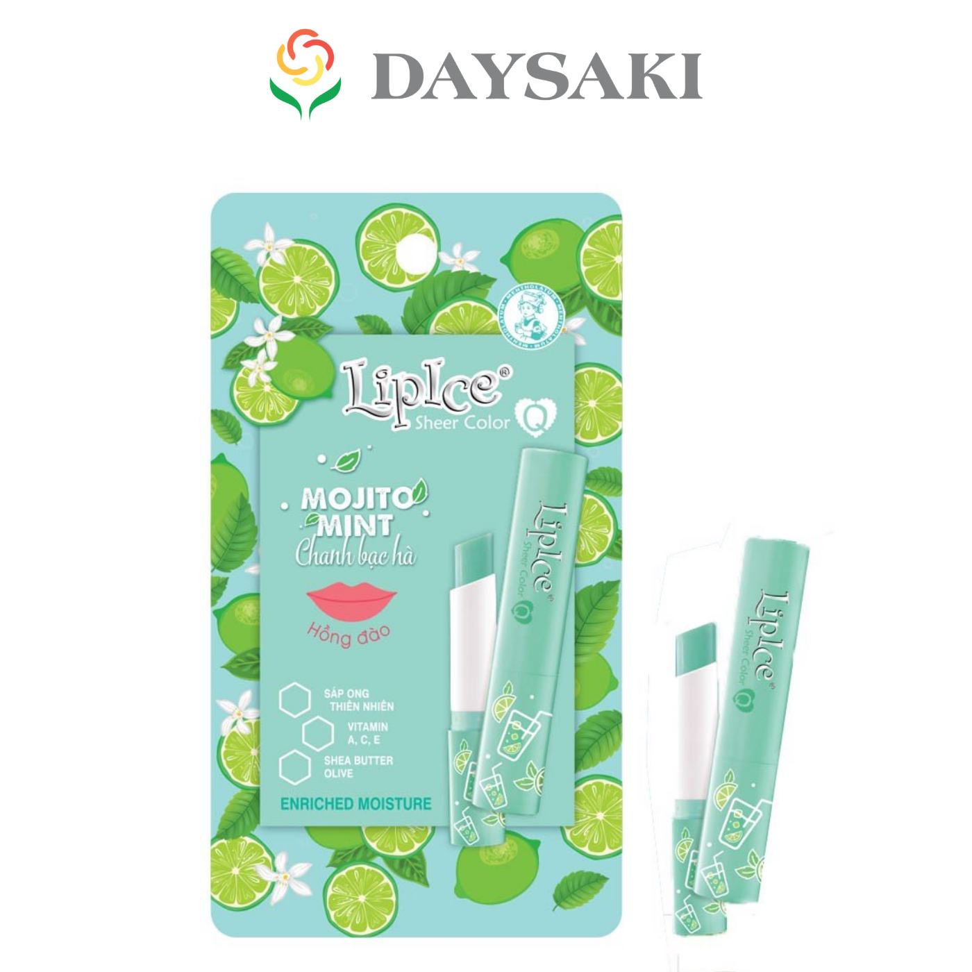 LipIce Son Dưỡng Chuyển Màu Hương Chanh Bạc Hà Mojito Mint Sheer Color Q 2.4g