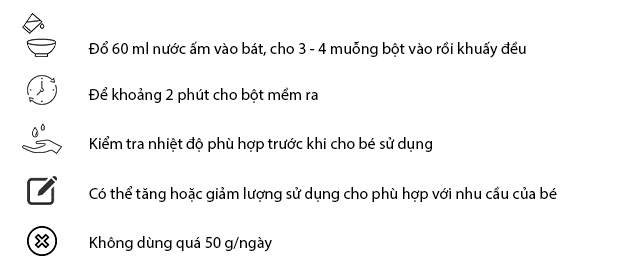 HDSD bột ăn dặm