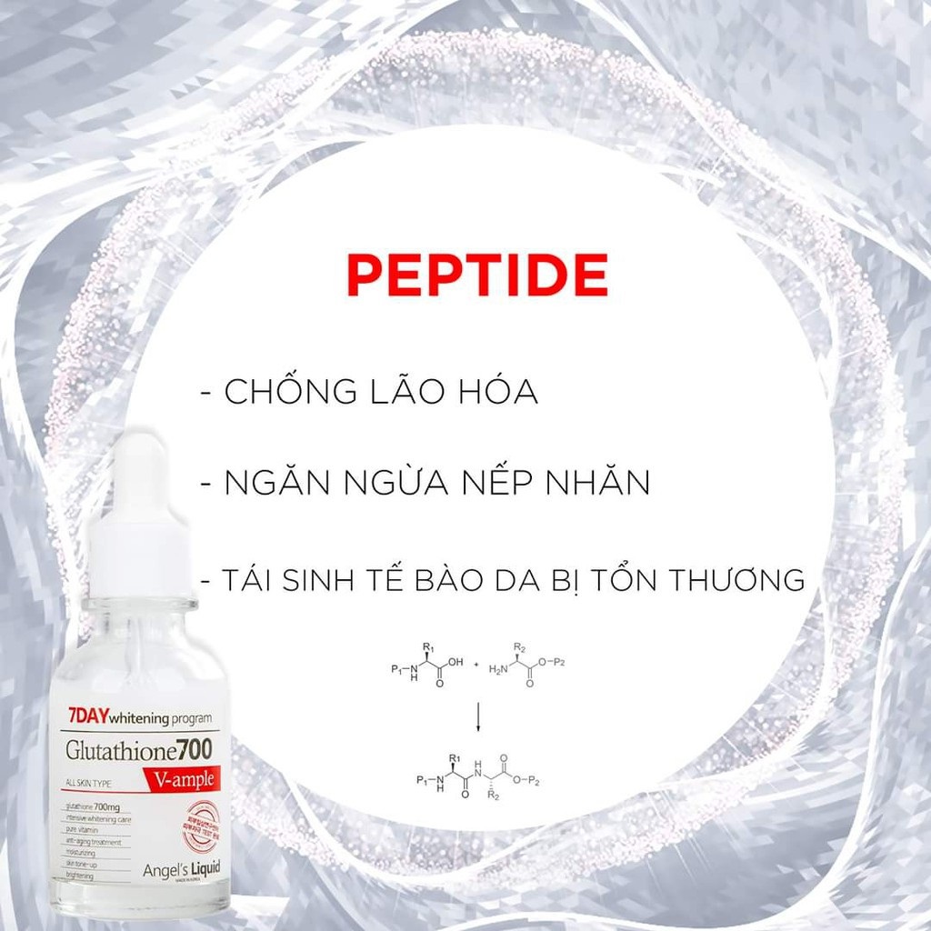 Combo Dưỡng Trắng Da 7DAY Angel's Liquid Whitening Program Gutathione 700V