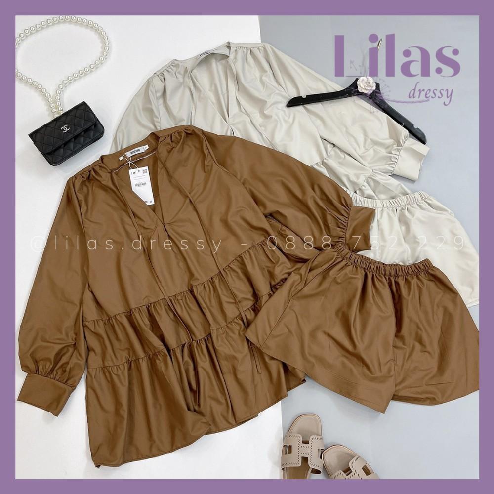 Set Áo Sơ Mi Babydoll Mix Quần Đùi