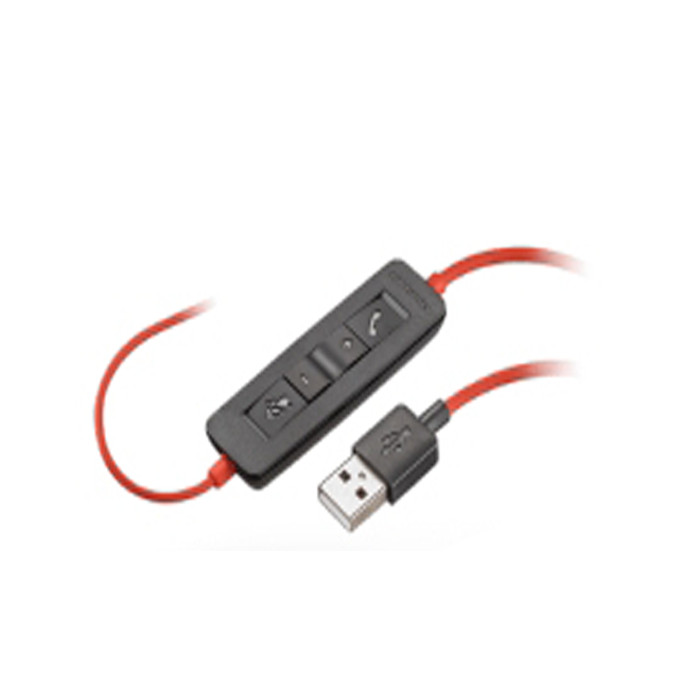 Tai nghe chụp tai có dây khử tiếng ồn hỗ trợ đàm thoại Plantronics Blackwire C3220 USB-A - Hàng chính hãng