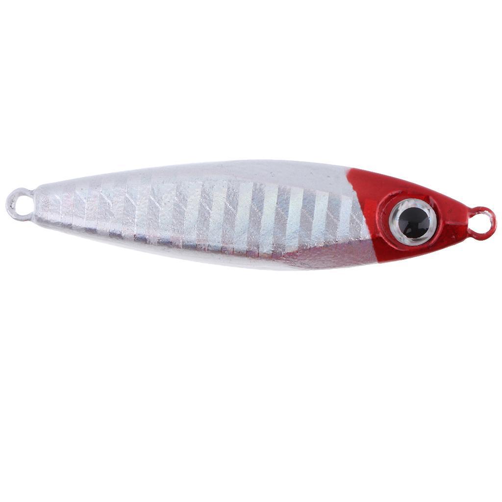 Metal Fishing Lure Jigging Iron Plate Micro Jig Hard Fishing Lures 30g 6CM
