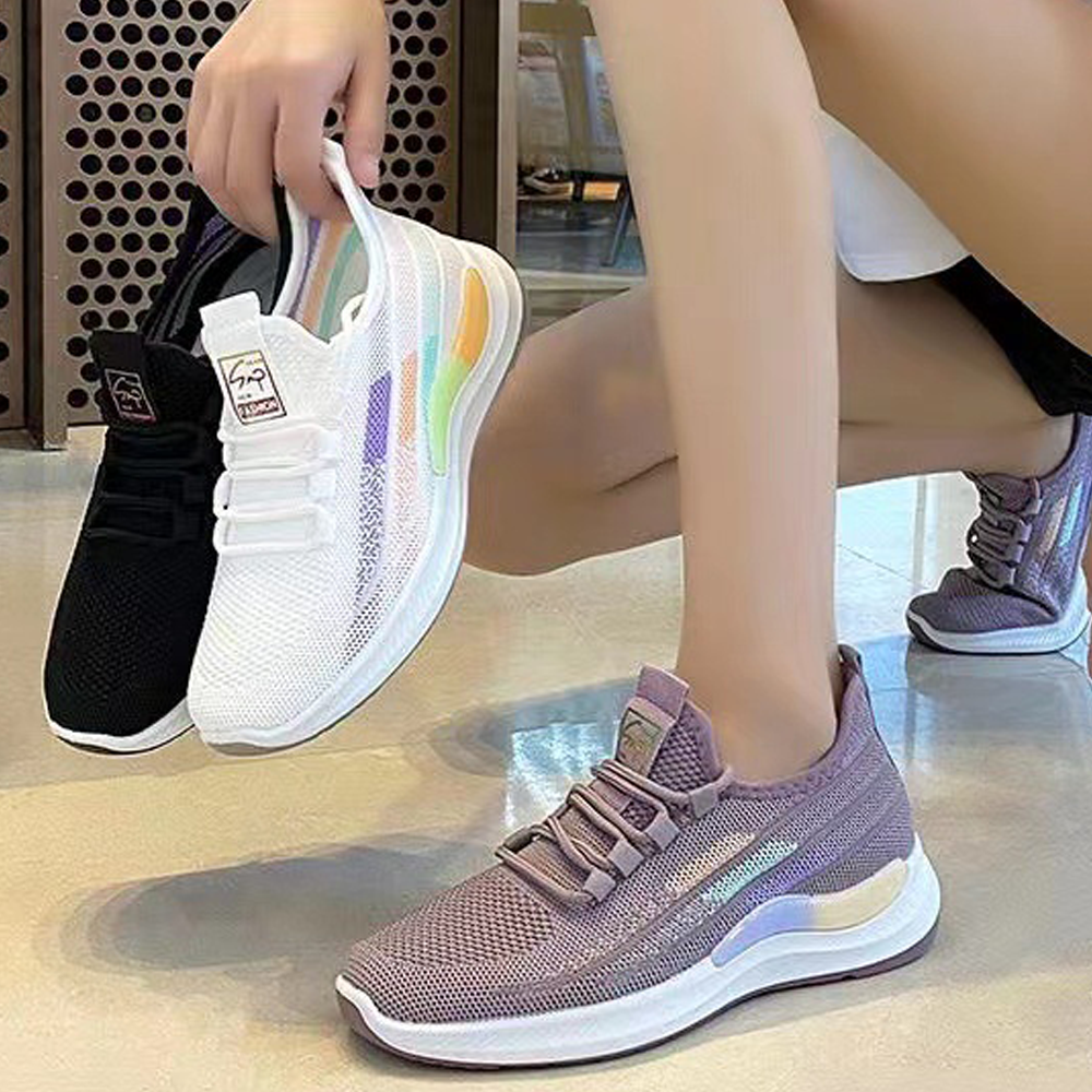 Giày thể thao nữ sneaker trắng đen thoáng khí êm chân chạy bộ đi chơi đi học tôn dáng siêu xinh buộc dây Phatdat V334