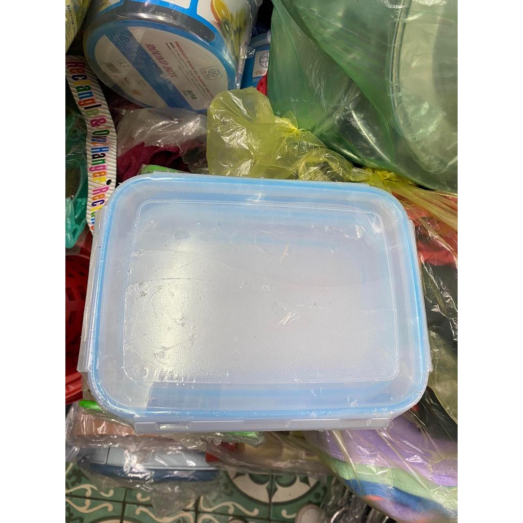 Bộ 3 hộp đựng thực phẩm nhựa tròn, vuông